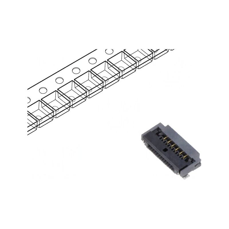 Conector FFC/FPC FH52 SMT 12 PIN Orizontal 500mA 50V LCP | Electronic-mag.ro | Componente Electronice Conector FFC/FPC FH52 SMT 12 PIN Orizontal 500mA 50V LCP | Electronic-mag.ro | Componente Electronice