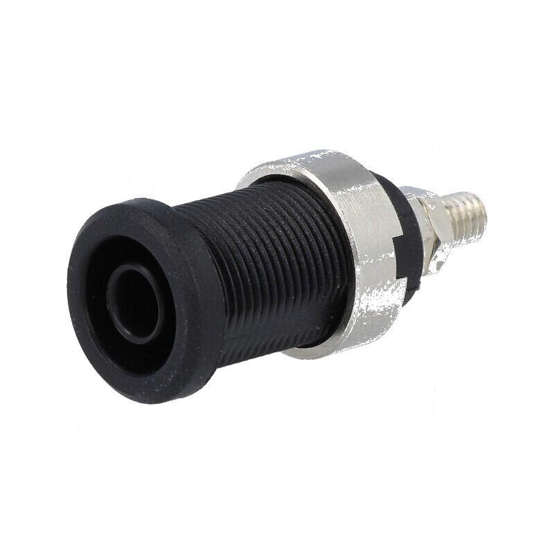 Conector banană 4mm soclu 36A 1kV negru nichelat | Electronic-mag.ro | Componente Electronice Conector banană 4mm soclu 36A 1kV negru nichelat | Electronic-mag.ro | Componente Electronice