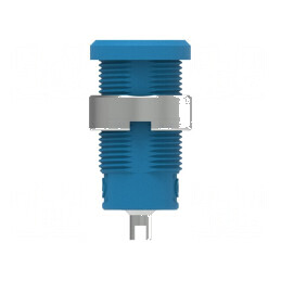 Conector banană 4mm soclu 25A 1kV albastră nichelat | Electronic-mag.ro | Componente Electronice