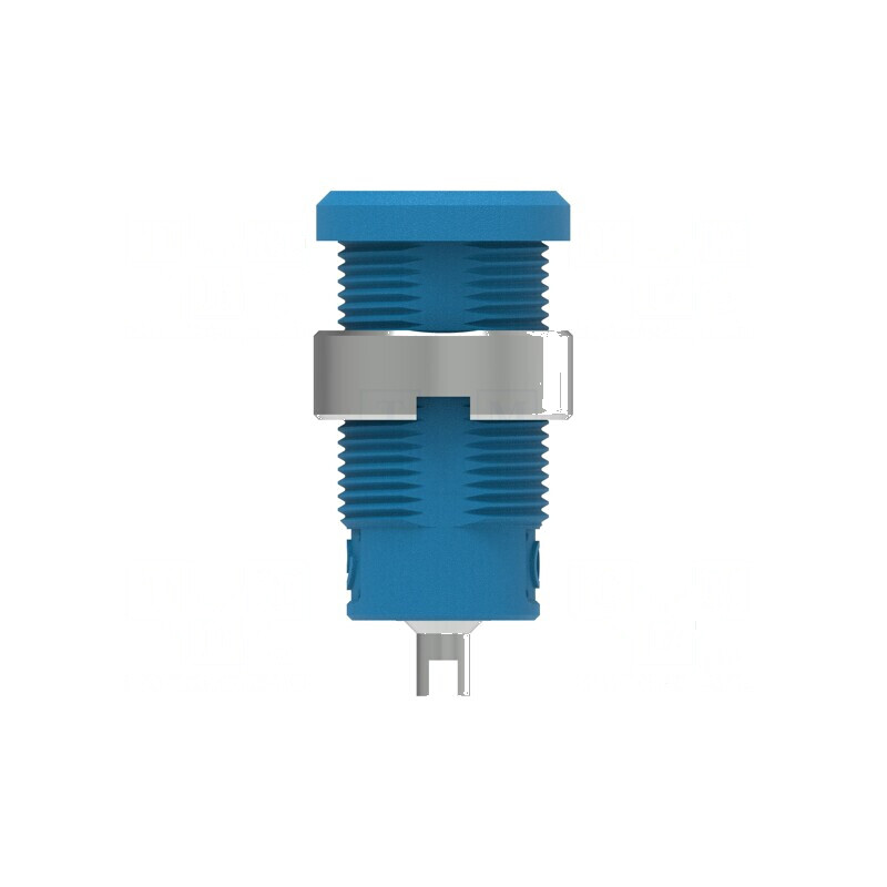 Conector banană 4mm soclu 25A 1kV albastră nichelat | Electronic-mag.ro | Componente Electronice