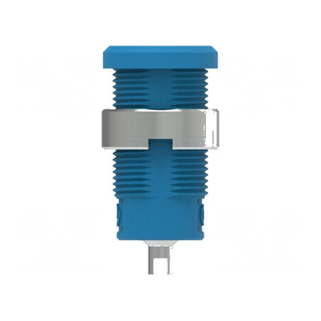Conector banană 4mm soclu 25A 1kV albastră nichelat | Electronic-mag.ro | Componente Electronice