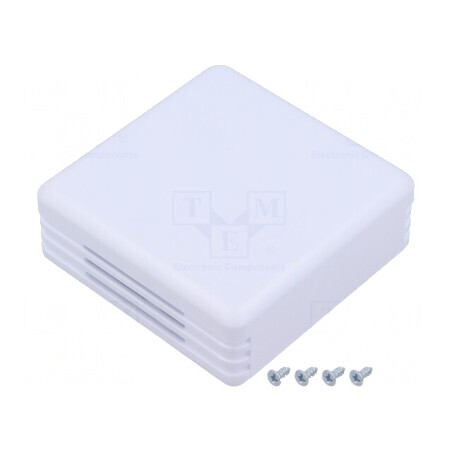 Carcasă alarmă ABS alb rece 71mm x 71mm x 27mm | Electronic-mag.ro | Componente Electronice