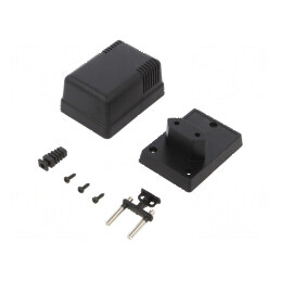 Carcasă alimentator ABS neagră 52mm x 70mm x 47mm | Electronic-mag.ro | Componente Electronice