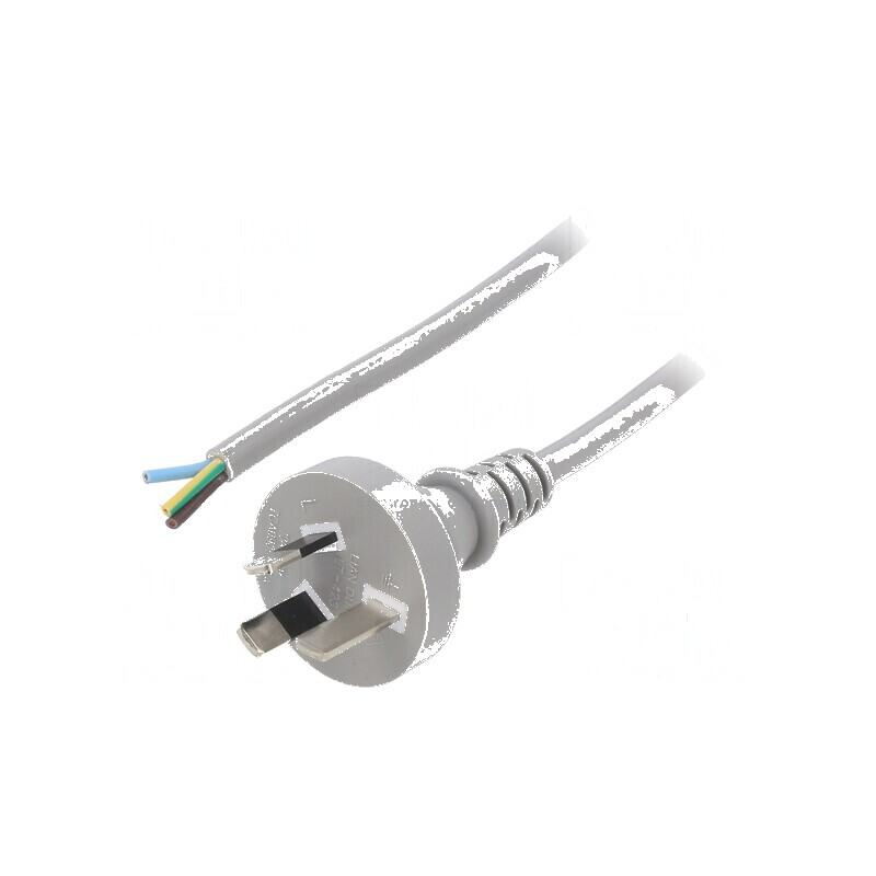 Cablu 3x0,75mm2 AS/NZS 3112 cu mufă PVC 1m gri 10A | Electronic-mag.ro | Componente Electronice Cablu 3x0,75mm2 AS/NZS 3112 cu mufă PVC 1m gri 10A | Electronic-mag.ro | Componente Electronice