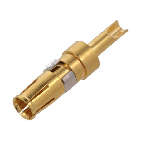 Pin mamă cupru aurit 20AWG÷16AWG pentru lipire cablu 10A | Electronic-mag.ro | Componente Electronice