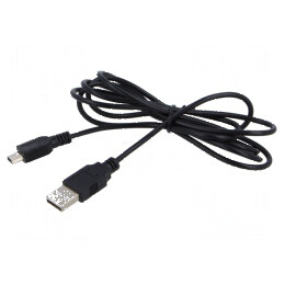 Cablu USB 2.0 A la B 1,4m negru PVC 60W 2A | Electronic-mag.ro | Componente Electronice