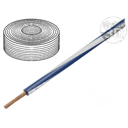 Cablu H07Z-K Cu 4mm2 LSZH Albastru Închis-Alb 100m | Electronic-mag.ro | Componente Electronice
