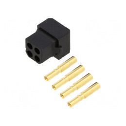 Conector cablu-cablu/PCB mufă mamă PIN 4 Datamate L-Tek 800V | Electronic-mag.ro | Componente Electronice