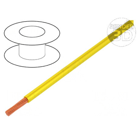Cablu FlexiVolt 2V 1mm2 PVC Galben 1,5kV | Electronic-mag.ro | Componente Electronice