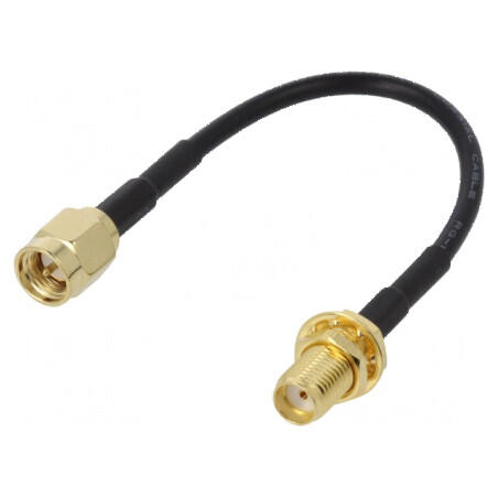 Cablu SMA tată - SMA mamă drept 100mm | Electronic-mag.ro | Componente Electronice