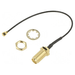 Cablu 500mm IPEX mamă unghi SMA mamă unghi drept | Electronic-mag.ro | Componente Electronice