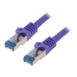 Patch cord S/FTP 6a litat Cu LSZH violet 1m 27AWG | Electronic-mag.ro | Componente Electronice