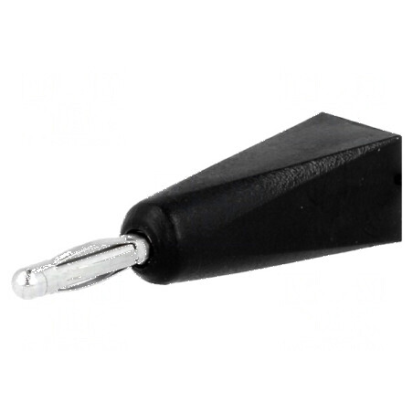 Conector banană 2mm negru 5A pe cablu lipit | Electronic-mag.ro | Componente Electronice