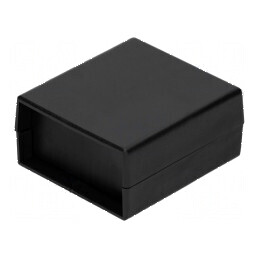 Carcasă ABS neagră cu panou 67mm x 74mm x 36mm | Electronic-mag.ro | Componente Electronice