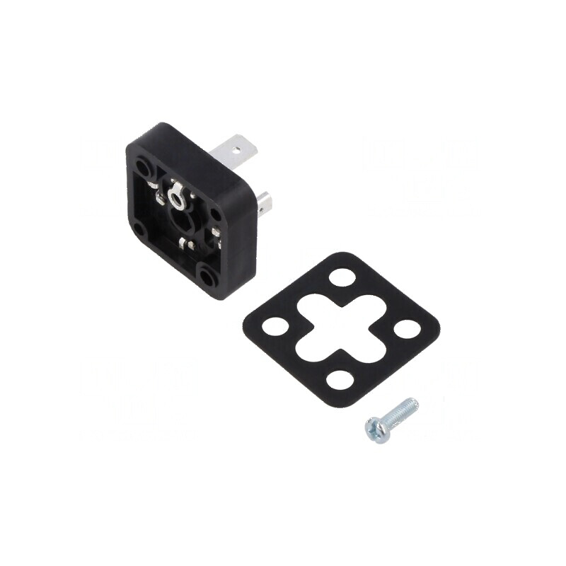Conector cu valvă soclu 18mm tată PIN 4 mPm 3 PE | Electronic-mag.ro | Componente Electronice