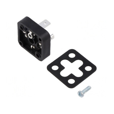 Conector cu valvă soclu 18mm tată PIN 4 mPm 3 PE | Electronic-mag.ro | Componente Electronice
