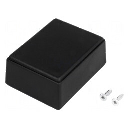 Carcasă universală ABS neagră 49mm x 64mm x 27mm | Electronic-mag.ro | Componente Electronice