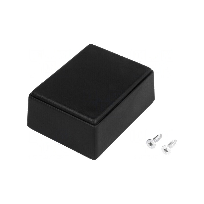 Carcasă universală ABS neagră 49mm x 64mm x 27mm | Electronic-mag.ro | Componente Electronice