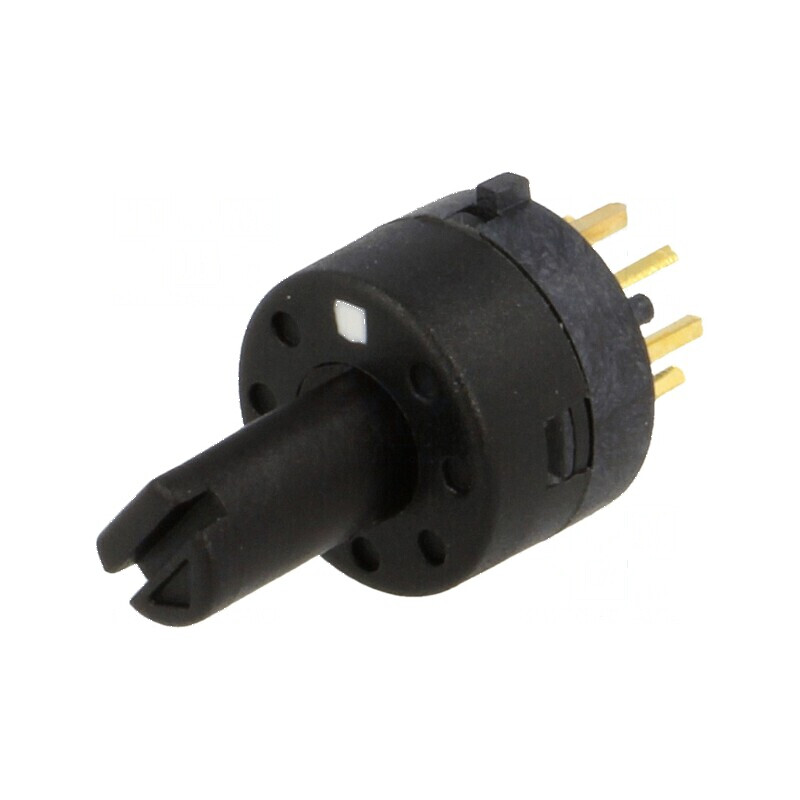 Comutator rotativ 3 poziții 0,5A 24VDC 1 secțiune 45° | Electronic-mag.ro | Componente Electronice