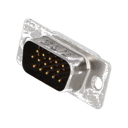 Mufă tată D-Sub HD 15 PIN lipire, Rezistență mecanică 50 cicluri | Electronic-mag.ro | Componente Electronice