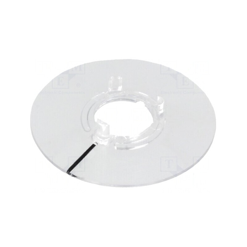 Disc policarbonat transparent cu indicator negru | Electronic-mag.ro | Componente Electronice Disc policarbonat transparent cu indicator negru | Electronic-mag.ro | Componente Electronice