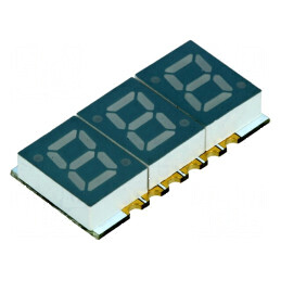 Afișaj LED 7 segmente 10mm 0,28 Nr.car: 3 roșie 2÷10mcd | Electronic-mag.ro | Componente Electronice