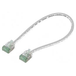 Patch cord U/FTP Cat 8.1 0,25m LSZH gri 32AWG | Electronic-mag.ro | Componente Electronice