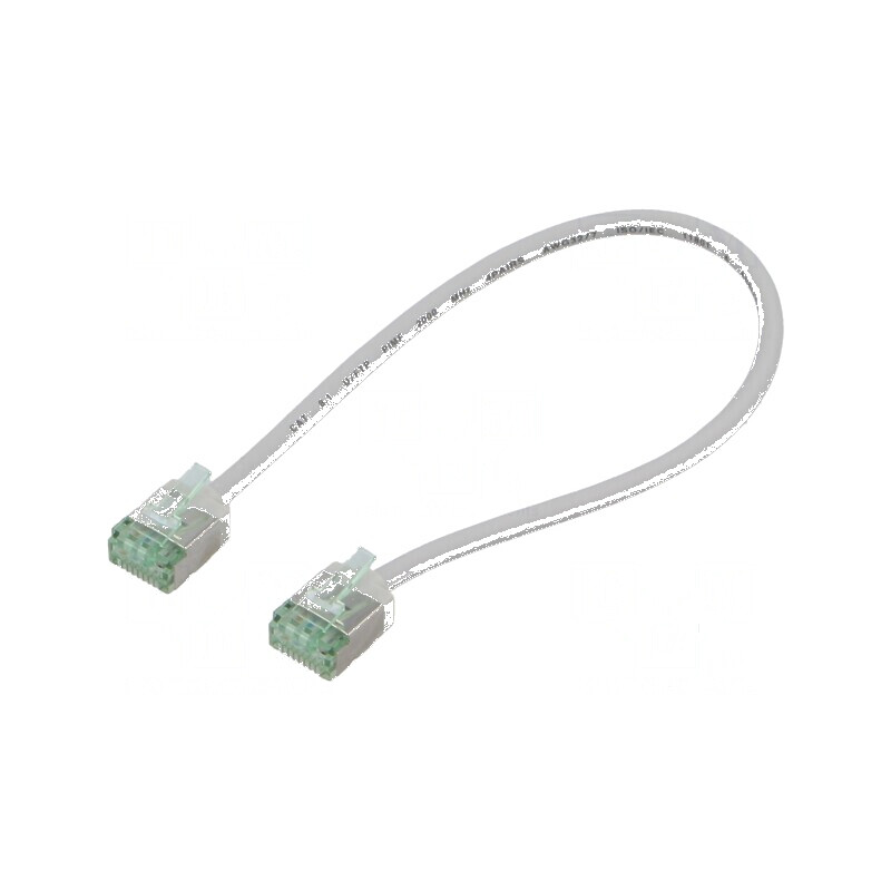 Patch cord U/FTP Cat 8.1 0,25m LSZH gri 32AWG | Electronic-mag.ro | Componente Electronice Patch cord U/FTP Cat 8.1 0,25m LSZH gri 32AWG | Electronic-mag.ro | Componente Electronice