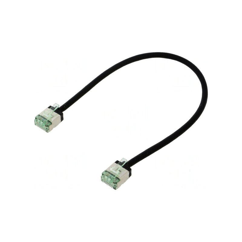 Cablaj U/FTP Cat 8.1 litat cu LSZH negru 0,25m 32AWG | Electronic-mag.ro | Componente Electronice Cablaj U/FTP Cat 8.1 litat cu LSZH negru 0,25m 32AWG | Electronic-mag.ro | Componente Electronice