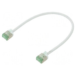 Cablaj Patch Cord U/FTP Cat 8.1 LSZH Alb 0,25m 32AWG | Electronic-mag.ro | Componente Electronice
