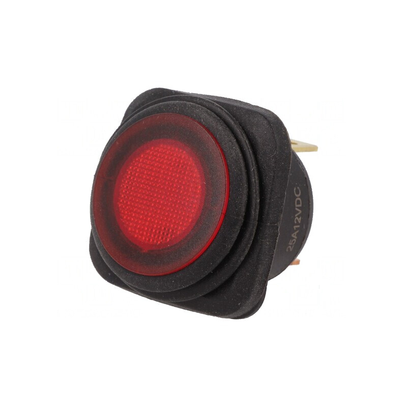 Rocker Switch SPST 2 ON-OFF 10A/250VAC Roșu IP65 cu LED 12VDC | Electronic-mag.ro | Componente Electronice Rocker Switch SPST 2 ON-OFF 10A/250VAC Roșu IP65 cu LED 12VDC | Electronic-mag.ro | Componente Electronice