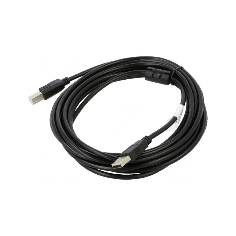 Cablu USB 2.0 A la B, 5m, negru, aurit | Electronic-mag.ro | Componente Electronice Cablu USB 2.0 A la B, 5m, negru, aurit | Electronic-mag.ro | Componente Electronice