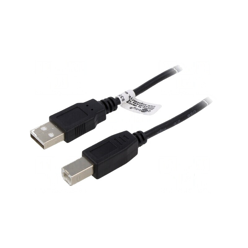 Cablu USB 2.0 A la B 3m negru Fire CCS PVC | Electronic-mag.ro | Componente Electronice Cablu USB 2.0 A la B 3m negru Fire CCS PVC | Electronic-mag.ro | Componente Electronice