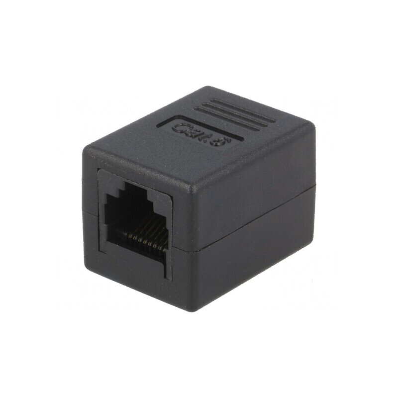 Adaptor soclu RJ45 Cat 6 8p8c neecranaţi x2 | Electronic-mag.ro | Componente Electronice