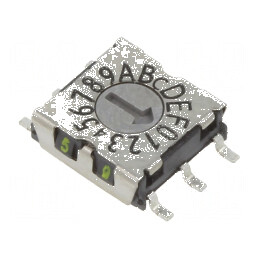 Întrerupător codificare HEX/BCD 16 SMD, Rcontact max 80mΩ | Electronic-mag.ro | Componente Electronice