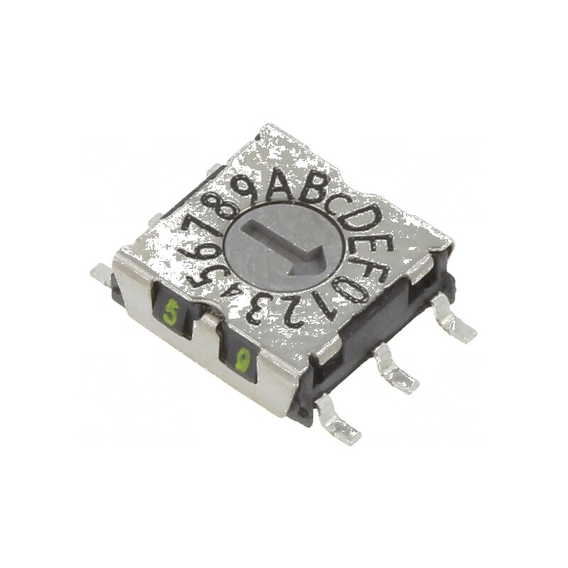 Întrerupător codificare HEX/BCD 16 SMD, Rcontact max 80mΩ | Electronic-mag.ro | Componente Electronice Întrerupător codificare HEX/BCD 16 SMD, Rcontact max 80mΩ | Electronic-mag.ro | Componente Electronice