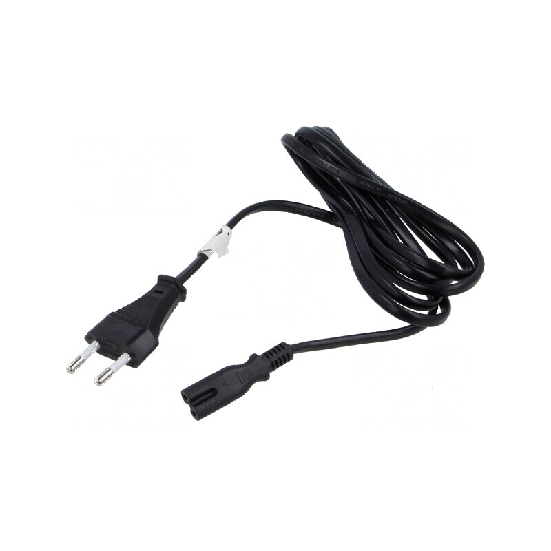 Cablu CEE 7/16 C mufă IEC C7 mamă 1,8m negru 2,5A PVC | Electronic-mag.ro | Componente Electronice Cablu CEE 7/16 C mufă IEC C7 mamă 1,8m negru 2,5A PVC | Electronic-mag.ro | Componente Electronice