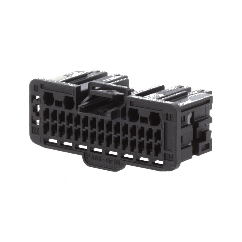 Conector automotive mufă tată Mini50 cablu PIN 34 negru | Electronic-mag.ro | Componente Electronice