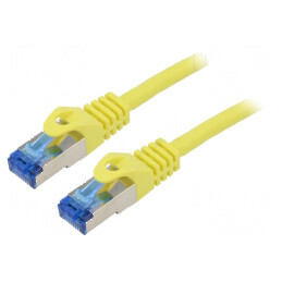 Cabluri patch S/FTP 6a CCA LSZH galben 3m 26AWG | Electronic-mag.ro | Componente Electronice