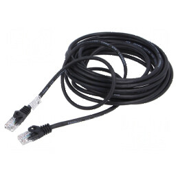 Cabluri Patch U/UTP 5e CCA PVC Negru 7,5m 26AWG | Electronic-mag.ro | Componente Electronice