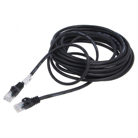 Cabluri Patch U/UTP 5e CCA PVC Negru 7,5m 26AWG | Electronic-mag.ro | Componente Electronice