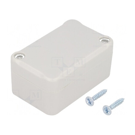 Carcasă universală polistiren gri IP65 40mm x 64mm x 30mm | Electronic-mag.ro | Componente Electronice