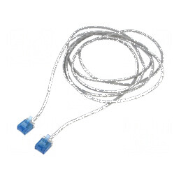 Cablul patch U/UTP 6a 2m LSZH gri 32AWG aurit | Electronic-mag.ro | Componente Electronice