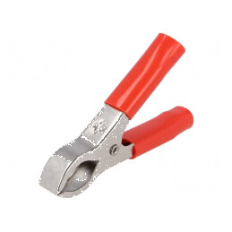 Bornă crocodil 36A 60VDC roșie 30VAC - Conector electric | Electronic-mag.ro | Componente Electronice