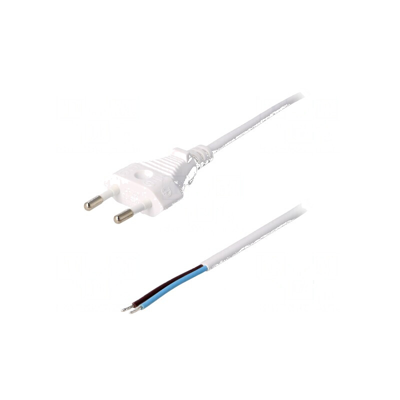 Cablu CEE 7/16 2x0,75mm2 PVC 1,8m alb 2,5A | Electronic-mag.ro | Componente Electronice Cablu CEE 7/16 2x0,75mm2 PVC 1,8m alb 2,5A | Electronic-mag.ro | Componente Electronice