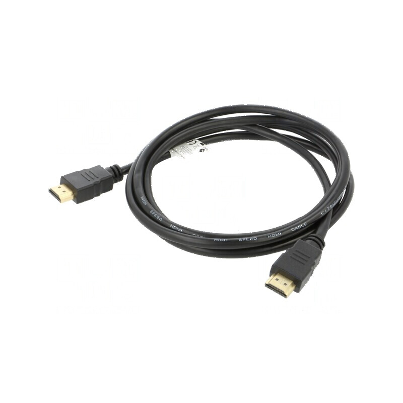 Cablu HDMI 1.4 1,8m negru PVC | Electronic-mag.ro | Componente Electronice