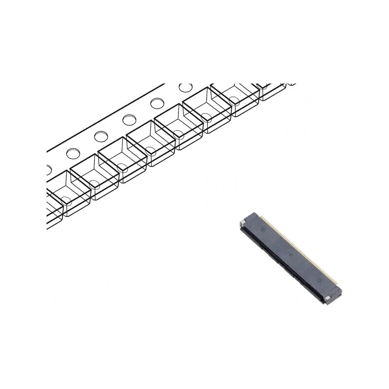 Conector FFC/FPC orizontal 68 pini ZIF contacte inferioare | Electronic-mag.ro | Componente Electronice Conector FFC/FPC orizontal 68 pini ZIF contacte inferioare | Electronic-mag.ro | Componente Electronice