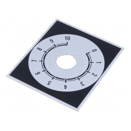 Scală Gamă Aluminiu 0-10 48x42mm Ø10mm | Electronic-mag.ro | Componente Electronice