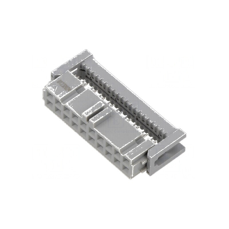 Conector IDC mufă mamă 20 PIN 1,27mm 2,5A pentru cablu-bandă | Electronic-mag.ro | Componente Electronice