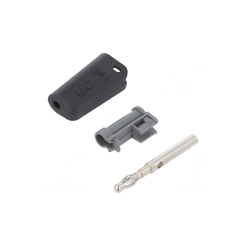 Conector banană 4mm negru nichelat 19A pe cablu | Electronic-mag.ro | Componente Electronice Conector banană 4mm negru nichelat 19A pe cablu | Electronic-mag.ro | Componente Electronice